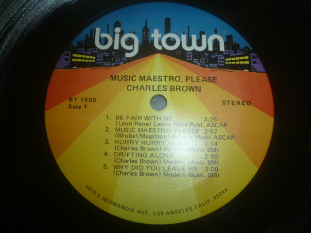 画像: CHARLES BROWN/MUSIC MAESTRO, PLEASE