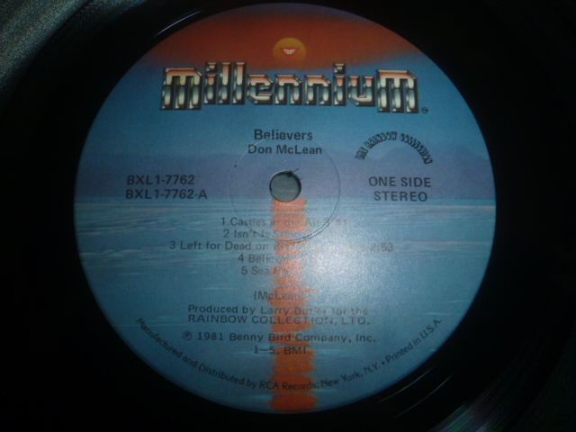 画像: DON McLEAN/BELIEVERS