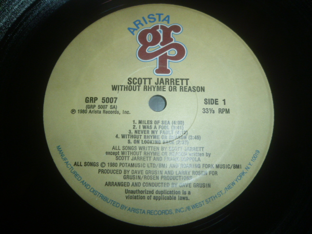 画像: SCOTT JARRETT/WITHOUT RHYME OR REASON