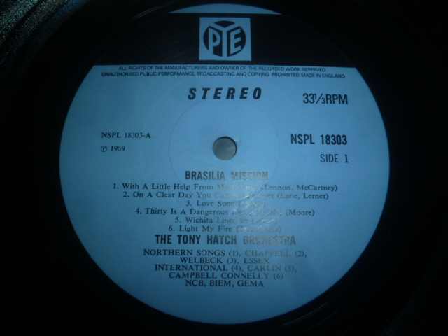 画像: TONY HATCH ORCHESTRA/BRASILIA MISSION