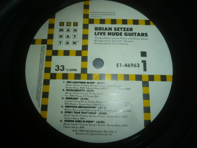 画像: BRIAN SETZER/LIVE NUDE GUITARS