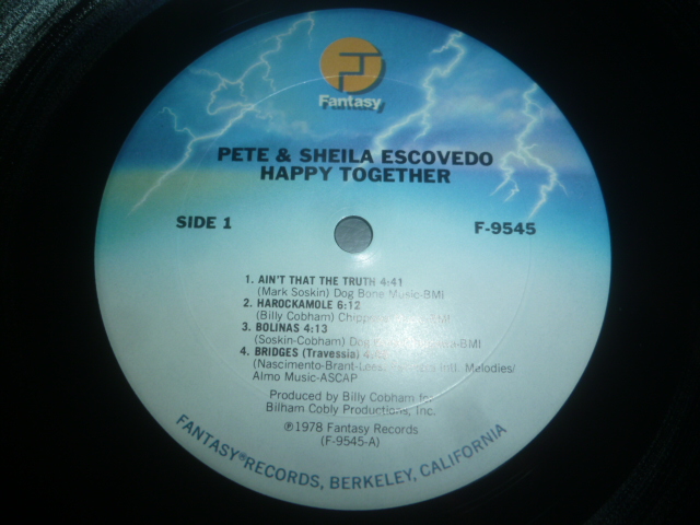 画像: PETE & SHIELA ESCOVEDO/HAPPY TOGETHER