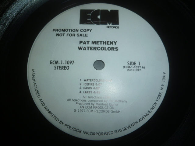 画像: PAT METHENY/WATERCOLORS
