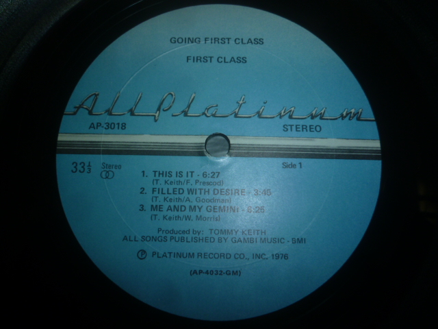 画像: FIRST CLASS/GOING FIRST CLASS