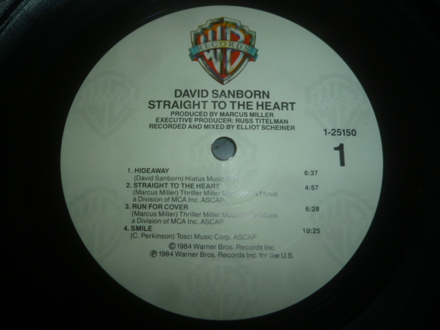画像: DAVID SANBORN/STRAIGHT TO THE HEART