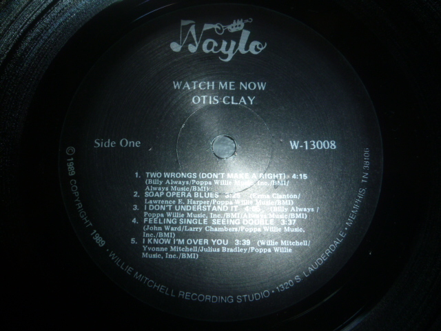 画像: OTIS CLAY/WATCH ME NOW