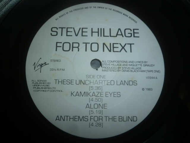 画像: STEVE HILLAGE/FOR TO NEXT