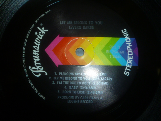 画像: LAVERN BAKER/LET ME BELONG TO YOU