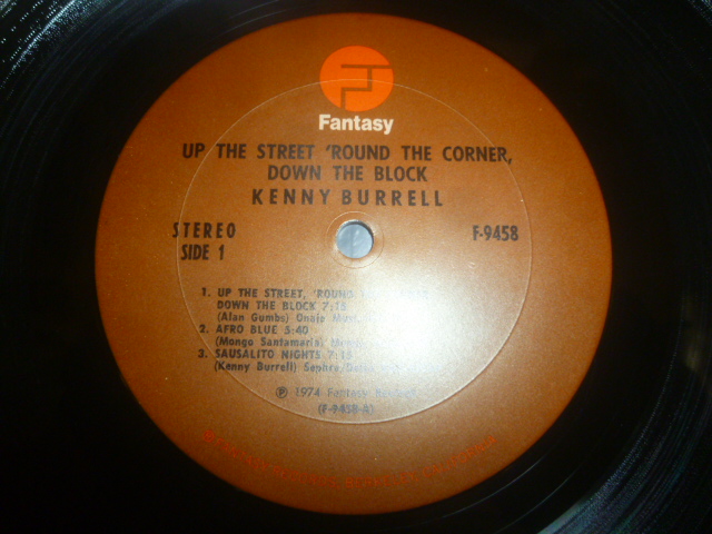 画像: KENNY BURRELL/UP THE STREET 'ROUND THE CORNER, DOWN THE BLOCK