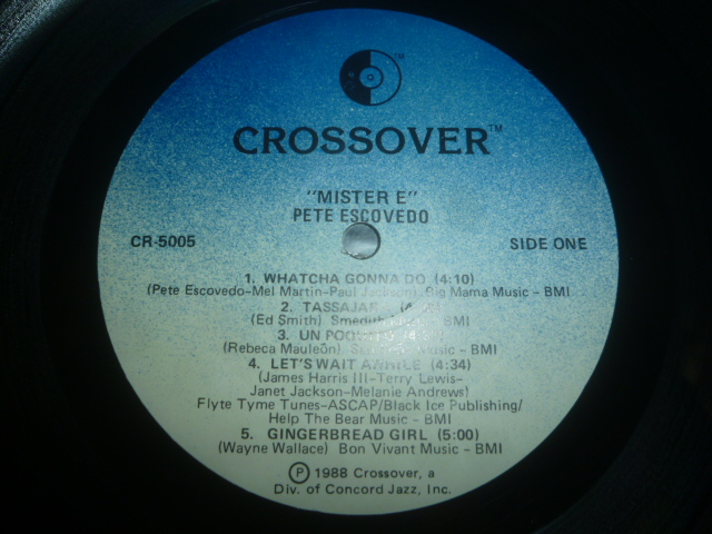 画像: PETE ESCOVEDO/MISTER E