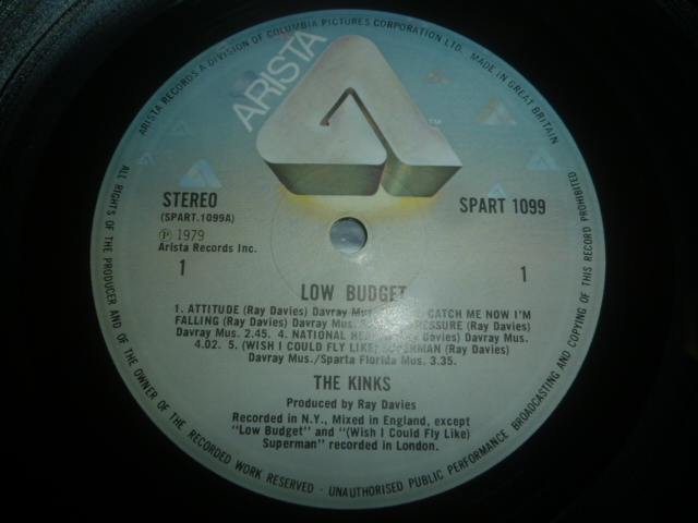 画像: KINKS/LOW BUDGET