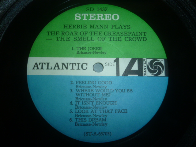 画像: HERBIE MANN/THE ROAR OF THE GREASEPAINT - THE SMELL OF THE CROWD