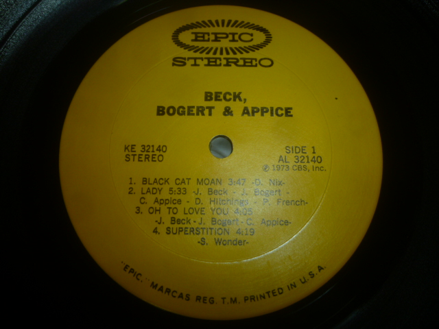 画像: BECK, BOGART & APPICE/SAME