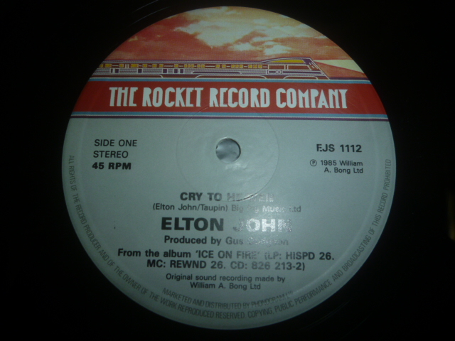 画像: ELTON JOHN/CRY TO HEAVEN (12")