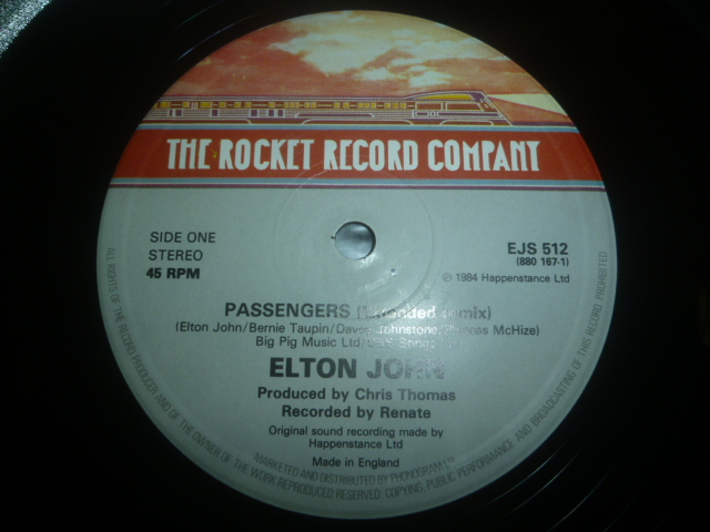 画像: ELTON JOHN/PASSENGERS (12")