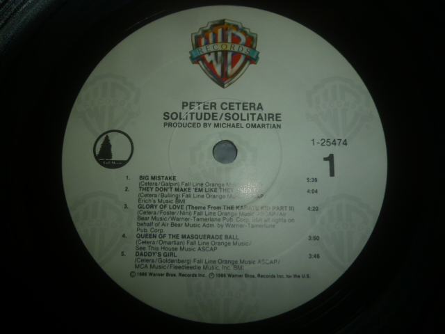 画像: PETER CETERA/ SOLITUDE/SOLITAIRE
