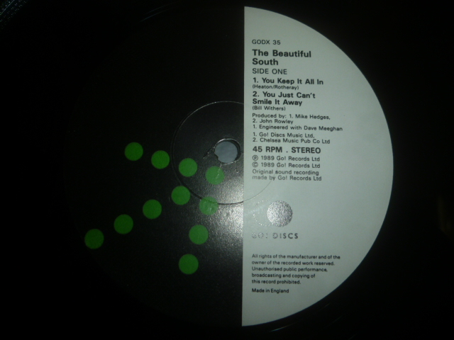 画像: BEAUTIFUL SOUTH/YOU KEEP IT ALL IN (12")