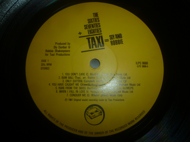 画像: SLY & ROBBIE/THE SIXTIES SEVENTIES + EIGHTIES = TAXI