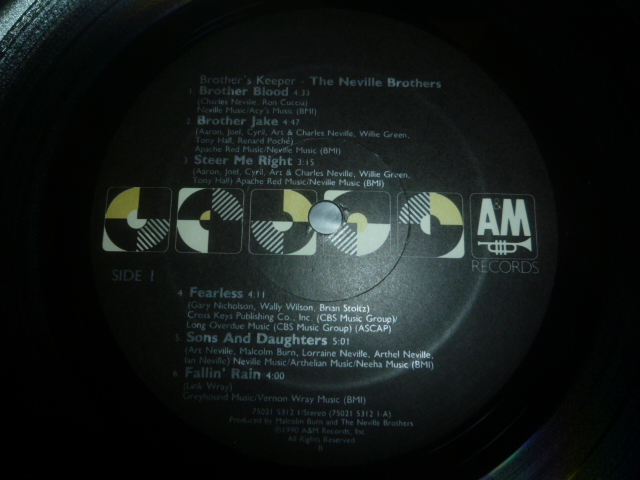 画像: NEVILLE BROTHERS/BROTHER'S KEEPER