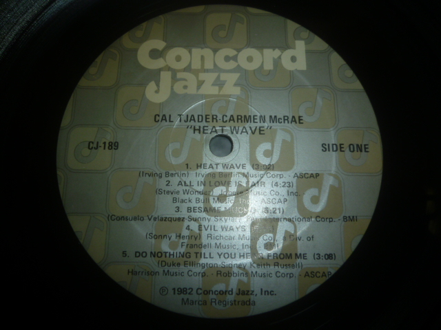 画像: CAL TJADER & CARMEN McRAE/HEAT WAVE