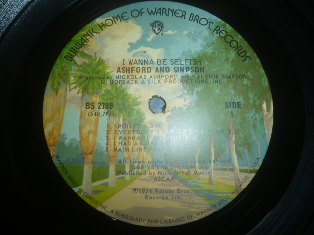 画像: ASHFORD & SIMPSON/I WANNA BE SELFISH