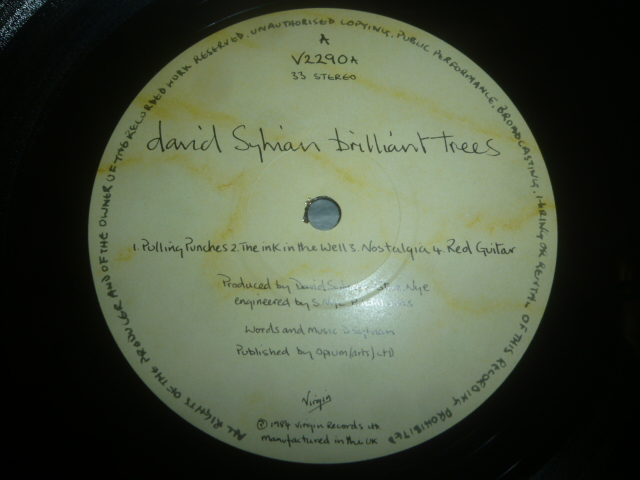 画像: DAVID SYLVIAN/BRILLIANT TREES