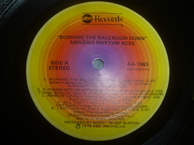 画像: AMAZING RHYTHM ACES/BURNING THE BALLROOM DOWN