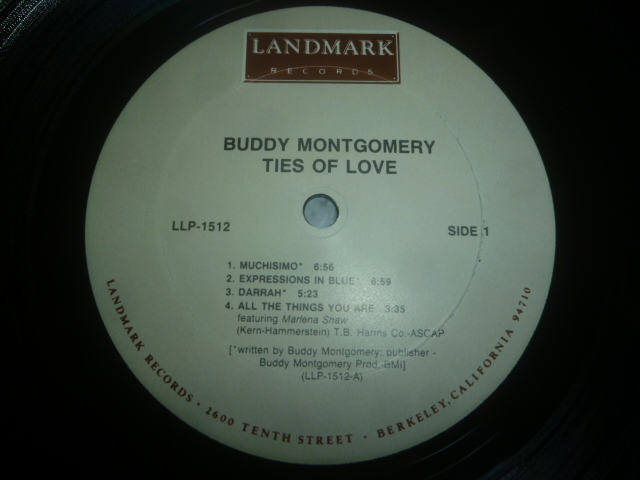 画像: BUDDY MONTGOMERY/TIES OF LOVE