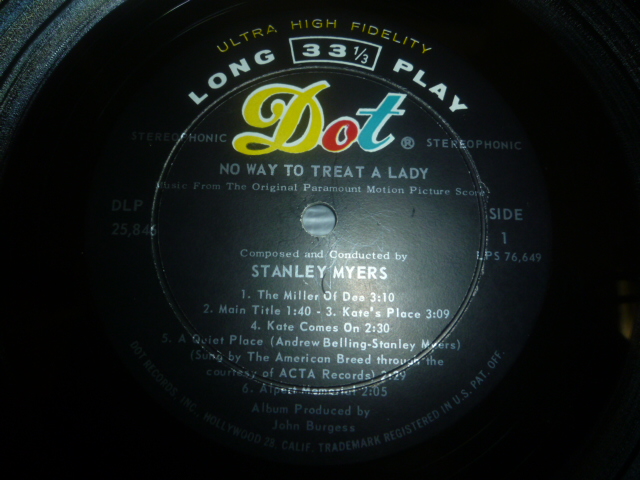 画像: OST/NO WAY TO TREAT A LADY