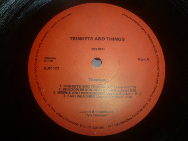 画像: JOANNE BRACKEEN & RYO KAWASAKI/TRINKETS AND THINGS