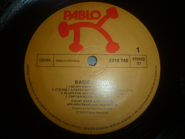 画像: COUNT BASIE & ZOOT SIMS/BASIE & ZOOT