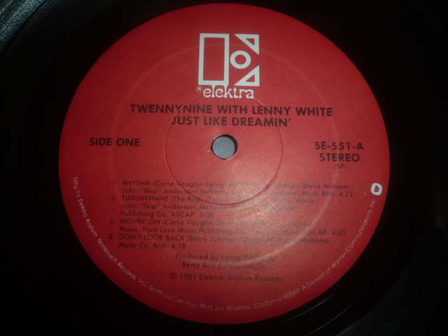 画像: TWENNYNINE WITH LENNY WHITE/JUST LIKE DREAMIN'