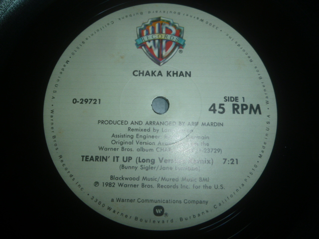 画像: CHAKA KHAN/TEARIN' IT UP (12")