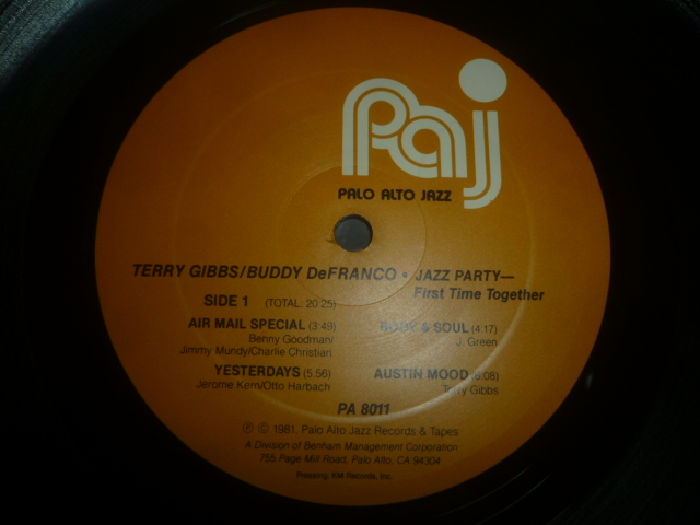 画像: TERRY GIBBS & BUDDY DE FRANCO/JAZZ PARTY - FIRST TIME TOGETHER