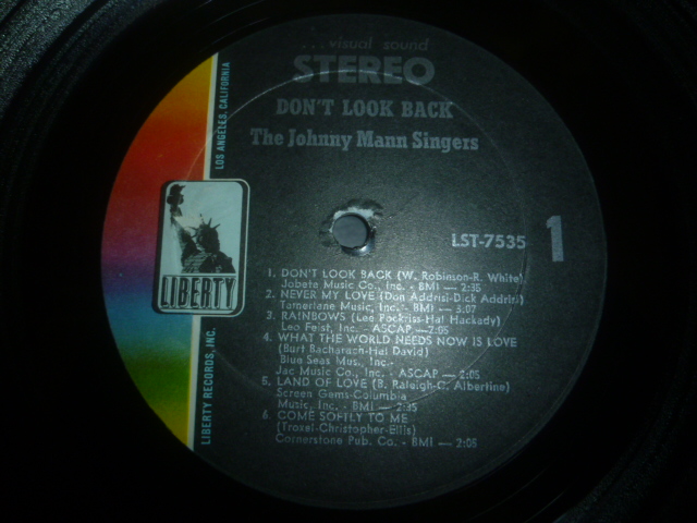 画像: JOHNNY MANN SINGERS/DON'T LOOK BACK