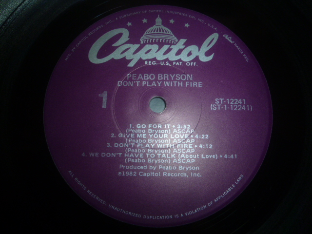 画像: PEABO BRYSON/DON'T PLAY WITH FIRE