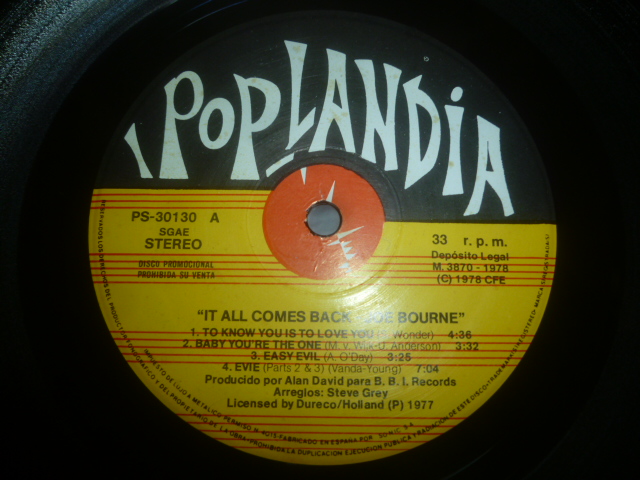 画像: JOE BOURNE/IT ALL COMES BACK