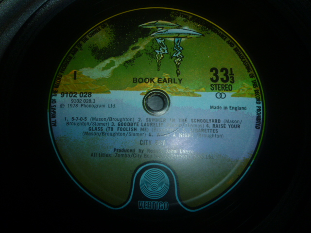 画像: CITY BOY/BOOK EARLY