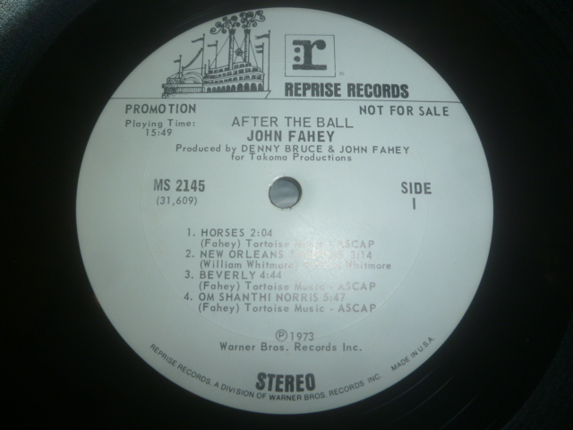 画像: JOHN FAHEY/AFTER THE BALL