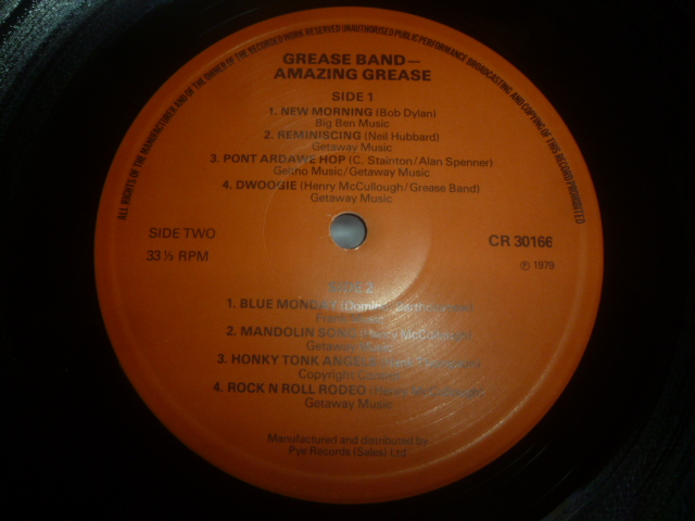 画像: GREASE BAND/AMAZING GREASE