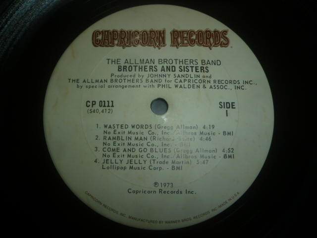 画像: ALLMAN BROTHERS BAND/BROTHERS AND SISTERS