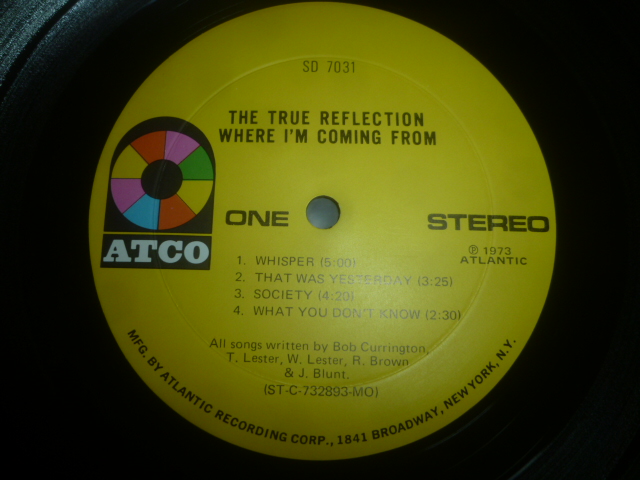 画像: TRUE REFLECTION/WHERE I'M COMING FROM