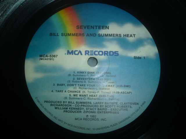 画像: BILL SUMMERS & SUMMERS HEAT/SEVENTEEN