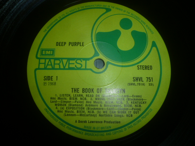 画像: DEEP PURPLE/THE BOOK OF TALIESYN