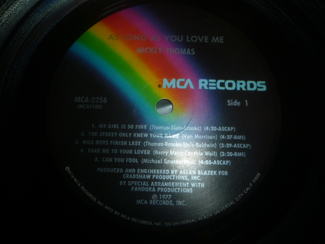 画像: MICKEY THOMAS/AS LONG AS YOU LOVE ME