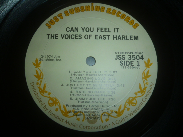画像: VOICES OF EAST HARLEM/CAN YOU FEEL IT
