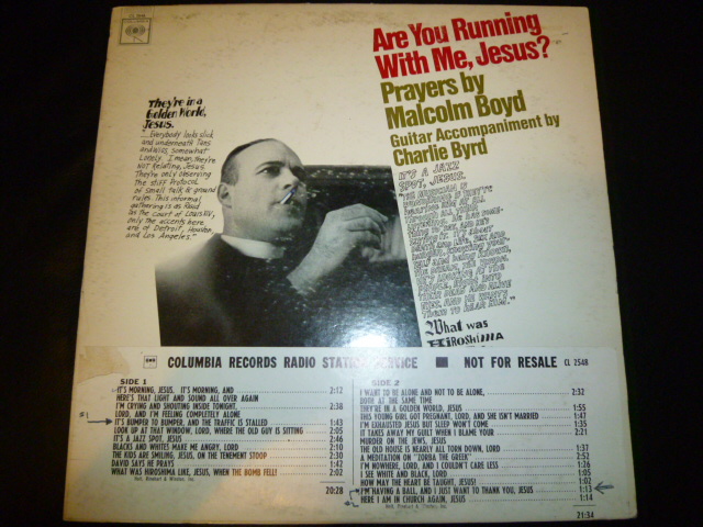 画像1: MALCOLM BOYD &CHARLIE BYRD/ARE YOU RUNNING WITH ME,JESUS?